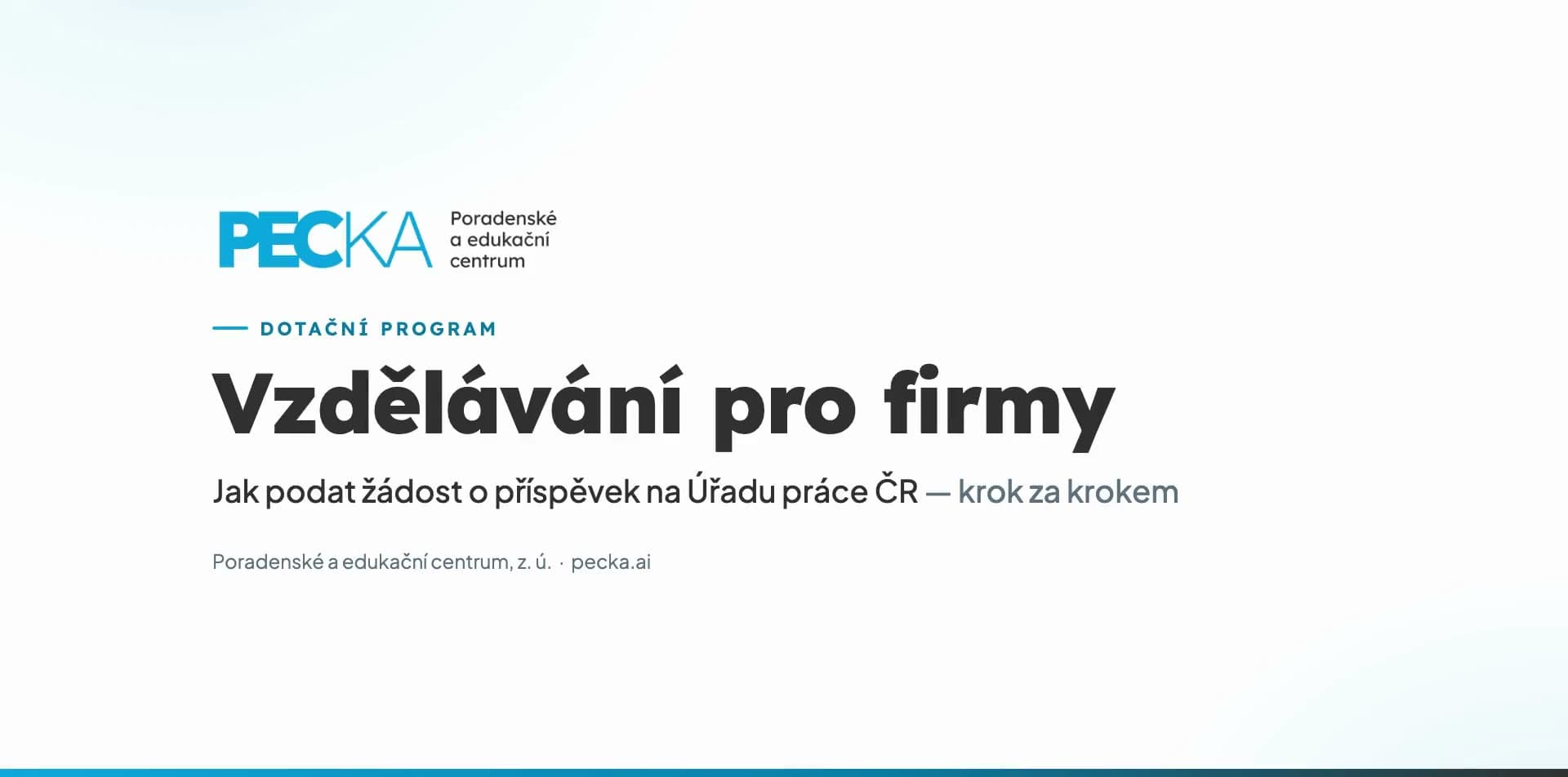 Náhled videonávodu: Založení a vyplnění žádosti